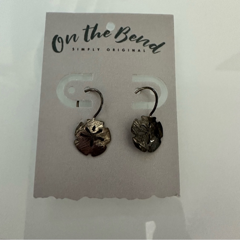 Metal Sand Dollar Earrings & Pendant (18”!chain) Handcrafted Nickel free Jewelry
